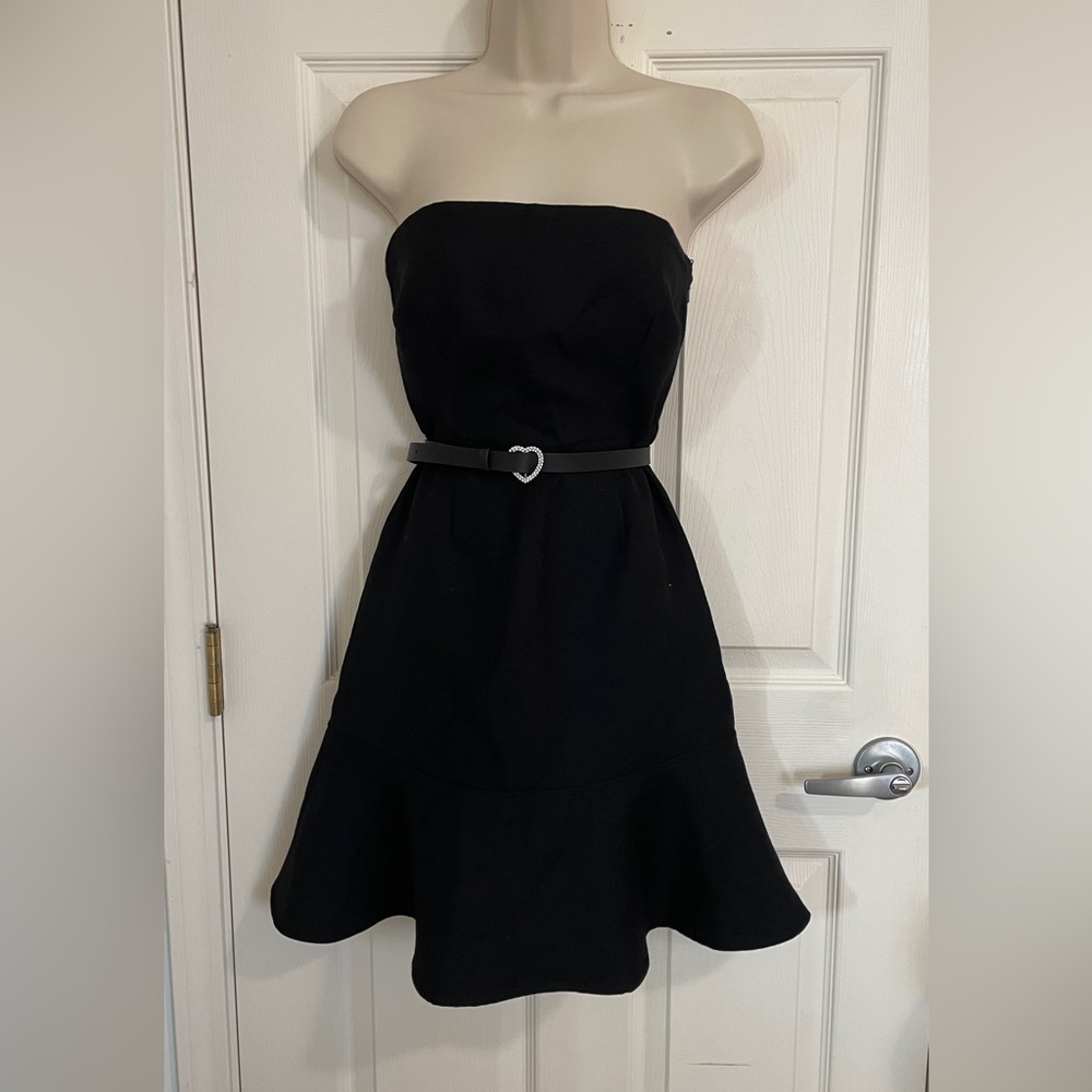 Armani exchange strapless ruffled dress size 2